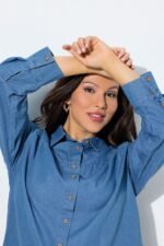 Ulla Popken Teksariidest Pluus - Image 5